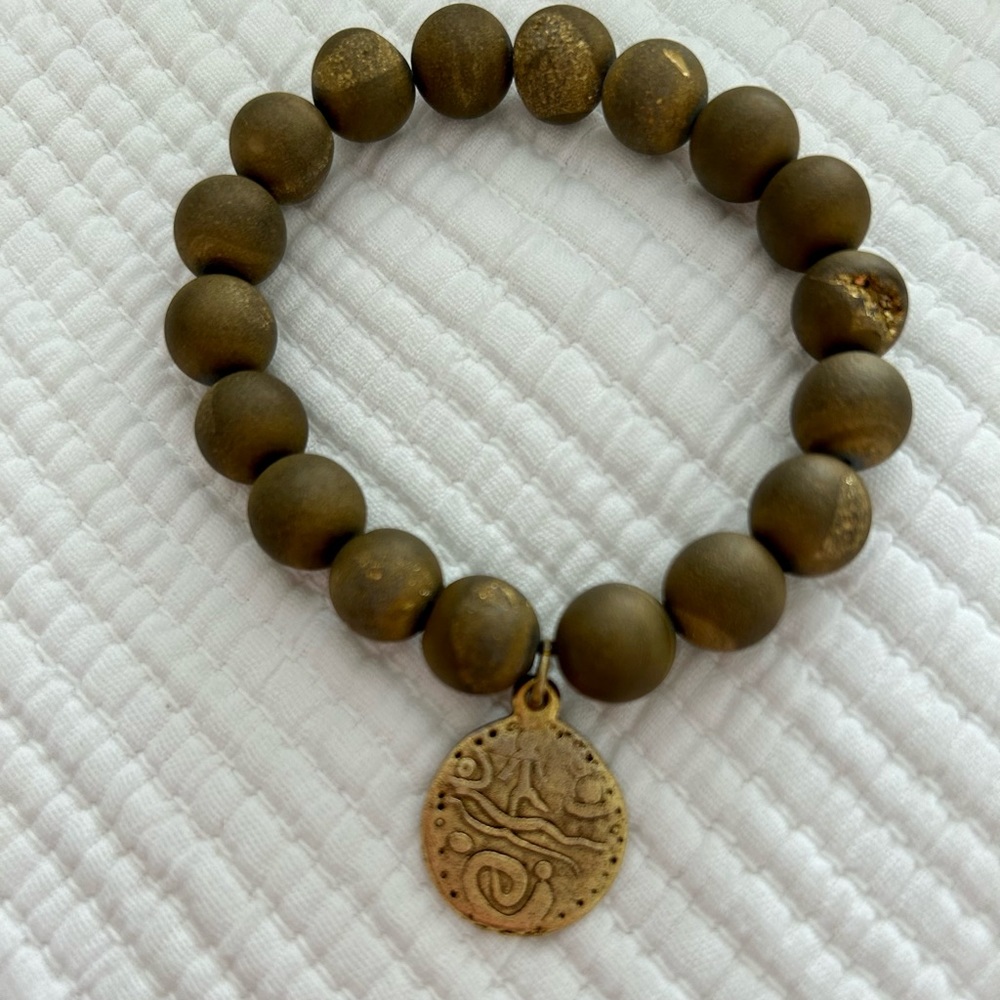 Gold beaded bracelet